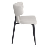 !nspire Olis Side Chair Fabric Beige Beige Fabric/Black Fabric/Metal