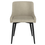 !nspire Bianca Side Chair Beige/Black Fabric/Metal