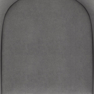 Worldwide Home Furnishings Bianca-side Chair - Stylish Mid-century Dining Seat With Plush Tufted Back And Sturdy Black Legs Grey,Black Fabric,Metal 202-086gy/Bk