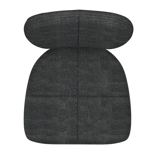 Worldwide Home Furnishings Zeke-side Chair - Modern Comfort With Textured Fabric And Sturdy Metal Frame For Stylish Dining Charcoal,Black Fabric,Metal 202-090ch