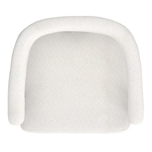 Worldwide Home Furnishings Scarlet-dining Elegant Boucle Upholstered Chairs For A Chic Dining Experience In Any Space Ivory,Black Boucle Fabric,Metal 202-108iv