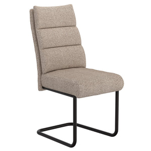 Worldwide Home Furnishings Brodi-dining Chair - Elegant Textured Fabric, High Back Comfort, Perfect For Any Dining Experience Beige,Black Fabric,Metal 202-138beg