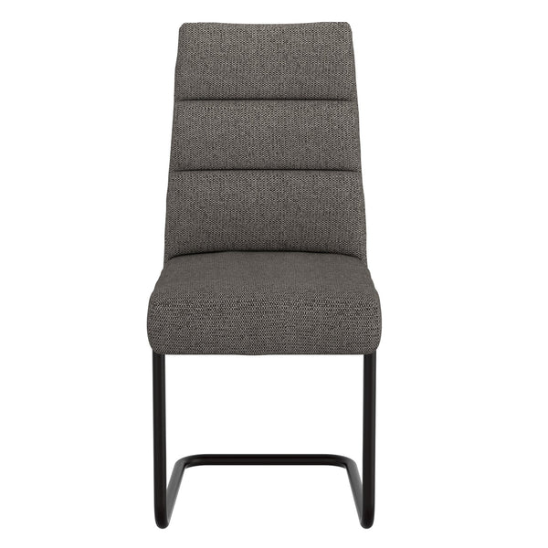 Worldwide Home Furnishings Brodi-dining Chair - Elegant Textured Fabric, High Back Comfort, Perfect For Any Dining Experience Charcoal,Black Fabric,Metal 202-138ch