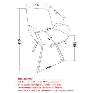Worldwide Home Furnishings Signy-dining Chair - Luxurious Chenille Fabric With Swivel Base And Stylish Metal Support For All Spaces Ivory,Black Fabric,Metal 202-144iv