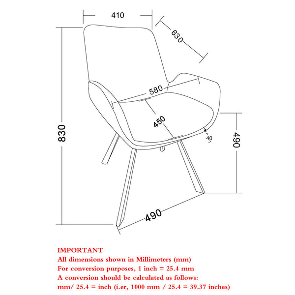 Worldwide Home Furnishings Signy-dining Chair - Luxurious Chenille Fabric With Swivel Base And Stylish Metal Support For All Spaces Ivory,Black Fabric,Metal 202-144iv