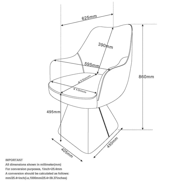 Worldwide Home Furnishings Caprese-dining Chair - Elegant Swivel Design With Monochrome Upholstery For Sophisticated Dining Spaces Brown Faux Leather 202-269bwn