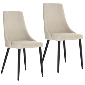 Worldwide Home Furnishings Venice-side Chair In Beige - Mid-century Modern Elegance With Textured Upholstery & Versatile Style Beige,Black Fabric,Metal 202-536beg