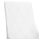 !nspire Antoine Side Chair White/Aged Gold Faux Leather/Metal