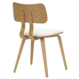 !nspire Zuni Side Chair Beige Fabric Beige/Natural Fabric/Bentwood