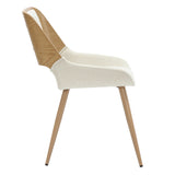 !nspire Hudson Side Chair Beige/Natural Fabric/Bentwood