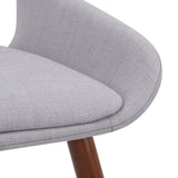 !nspire Hudson Side Chair Grey/Walnut Fabric/Bentwood
