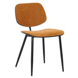 !nspire Capri Side Chair Rust/Walnut/Black Fabric/Bentwood/Metal