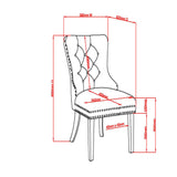 !nspire Hollis Side Chair Navy/Chrome Velvet/Metal