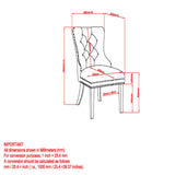 !nspire Mizal Side Chair Black/Gold Velvet/Metal