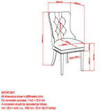 !nspire Mizal Side Chair Navy/Gold Velvet/Metal