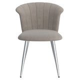 !nspire Orchid Side Chair Grey/Silver Velvet/Metal