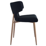 !nspire Akira Side Chair Black/Aged Gold Velvet/Metal