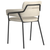 !nspire Axel Side Chair Beige/Black Fabric/Metal