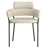 !nspire Axel Side Chair Beige/Black Fabric/Metal