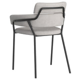 !nspire Axel Side Chair Grey/Black Fabric/Metal