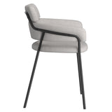 !nspire Axel Side Chair Grey/Black Fabric/Metal