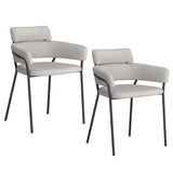 !nspire Axel Side Chair Grey/Black Fabric/Metal