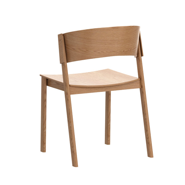 Worldwide Home Furnishings Elias-contract Sturdy Mid-century Modern Chair With Curved Back And Stackable Design For Easy Storage Natural Solid Wood,Oak Veneer 202-849nat
