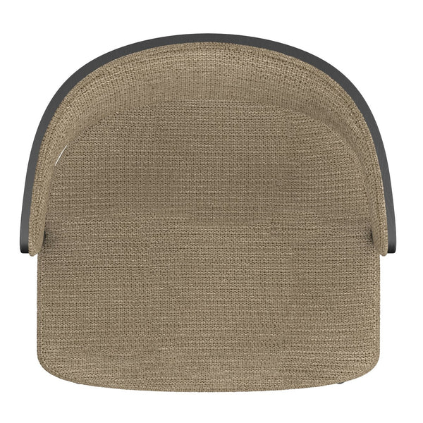 Worldwide Home Furnishings Kazan-dining Chair - Contemporary Comfort And Style With Ergonomic Design For Modern Spaces Dark Beige,Black Fabric,Bentwood,Metal 202-904dkb