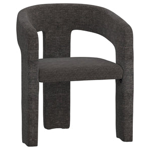 Worldwide Home Furnishings Amara-dining Chair - Luxurious Upholstered Seating For A Chic And Comfortable Dining Experience Charcoal Fabric 202-933ch