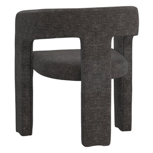 Worldwide Home Furnishings Amara-dining Chair - Luxurious Upholstered Seating For A Chic And Comfortable Dining Experience Charcoal Fabric 202-933ch