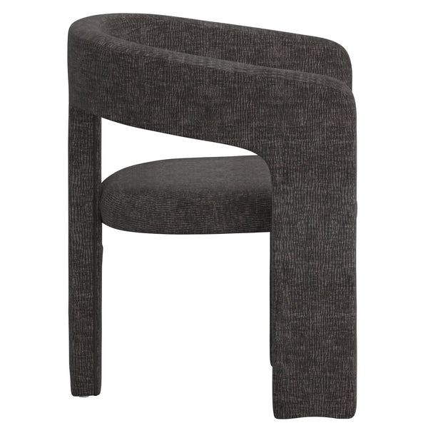 Worldwide Home Furnishings Amara-dining Chair - Luxurious Upholstered Seating For A Chic And Comfortable Dining Experience Charcoal Fabric 202-933ch
