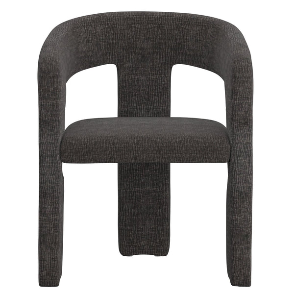Worldwide Home Furnishings Amara-dining Chair - Luxurious Upholstered Seating For A Chic And Comfortable Dining Experience Charcoal Fabric 202-933ch