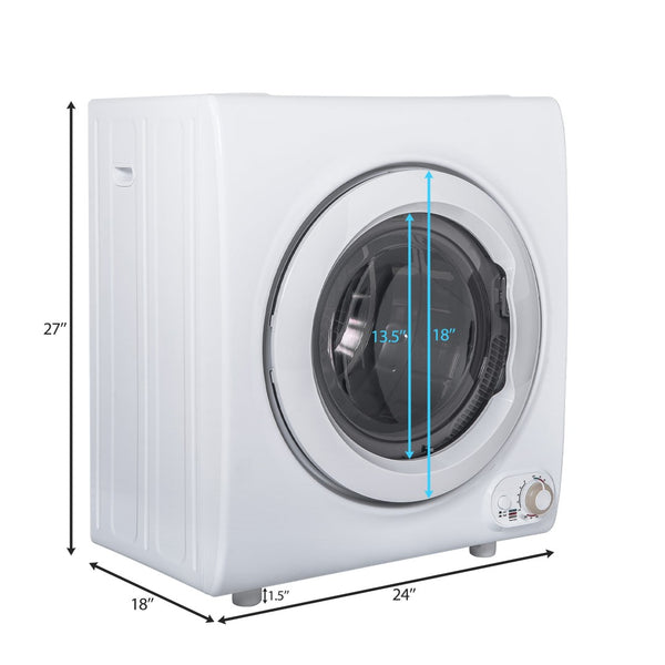 English Elm 2.65 Cu Ft Compact Tumble Dryer 9 Lb Stainless Drum 1400w Apartment Ready ES188746KAA