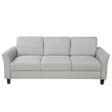 Hearth and Haven Living Room Furniture Loveseat Sofa and 3-Seat Sofa (Light Gray) LP000014NAA