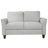 Hearth and Haven Living Room Furniture Loveseat Sofa and 3-Seat Sofa (Light Gray) LP000014NAA