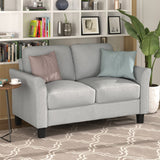 Hearth and Haven Living Room Furniture Loveseat Sofa and 3-Seat Sofa (Light Gray) LP000014NAA