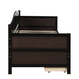 Hearth and Haven Twin Daybed with 2 Drawers, Espresso