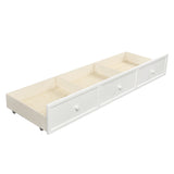 Hearth and Haven Wood Daybed with Three Drawers , Twin Size Daybed, No Box Spring Needed , White WF295565AAK