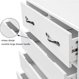 Hearth and Haven 6-Drawer Cabinet with Steel Tube Legs, White W28203339