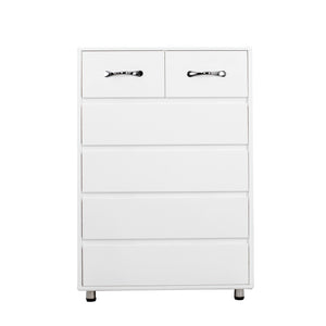 Hearth and Haven 6-Drawer Cabinet with Steel Tube Legs, White W28203339