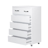 Hearth and Haven 6-Drawer Cabinet with Steel Tube Legs, White W28203339