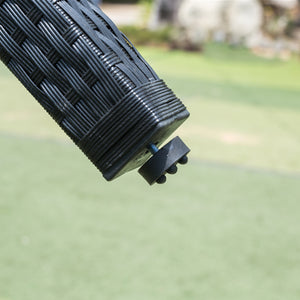 English Elm Eelifee 7-Piece Outdoor Wicker Dining Set With Acacia Wood Top - Stylish, Durable, And Comfortable! W329S00006