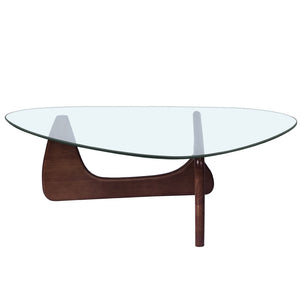 English Elm Home Modern Geometric Triangle Coffee Table Low Profile Contemporary Living Room Accent W30216917