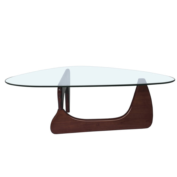 English Elm Home Modern Geometric Triangle Coffee Table Low Profile Contemporary Living Room Accent W30216917