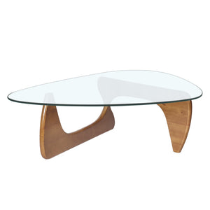 English Elm Home Modern Geometric Triangle Coffee Table Low Profile Contemporary Living Room Accent W30216918