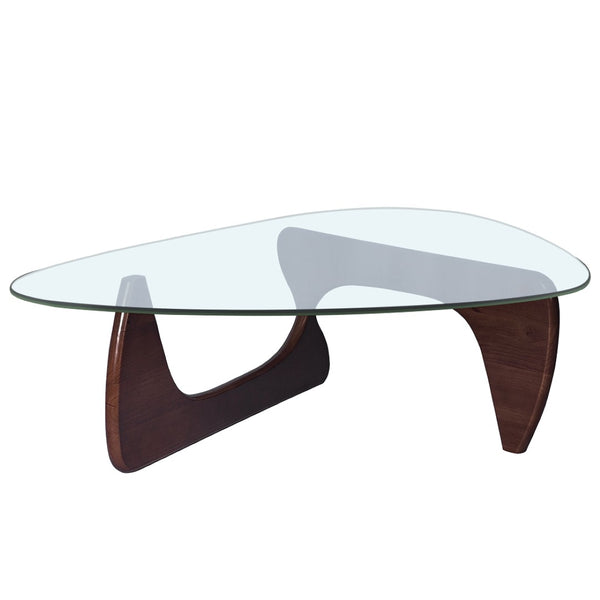 English Elm Home Modern Geometric Triangle Coffee Table Low Profile Contemporary Living Room Accent W30216917