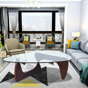 English Elm Home Modern Geometric Triangle Coffee Table Low Profile Contemporary Living Room Accent W30216917