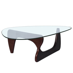 English Elm Home Modern Geometric Triangle Coffee Table Low Profile Contemporary Living Room Accent W30216917