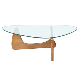 English Elm Home Modern Geometric Triangle Coffee Table Low Profile Contemporary Living Room Accent W30216918