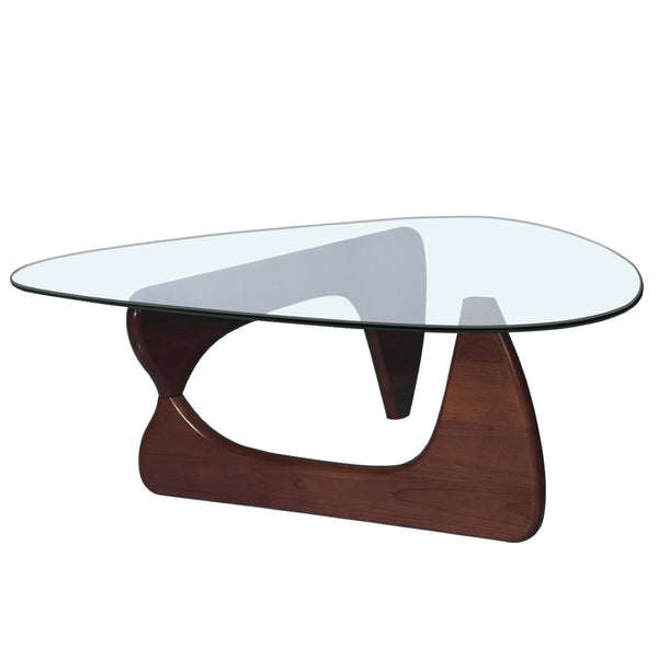 English Elm Home Modern Geometric Triangle Coffee Table Low Profile Contemporary Living Room Accent W30216917